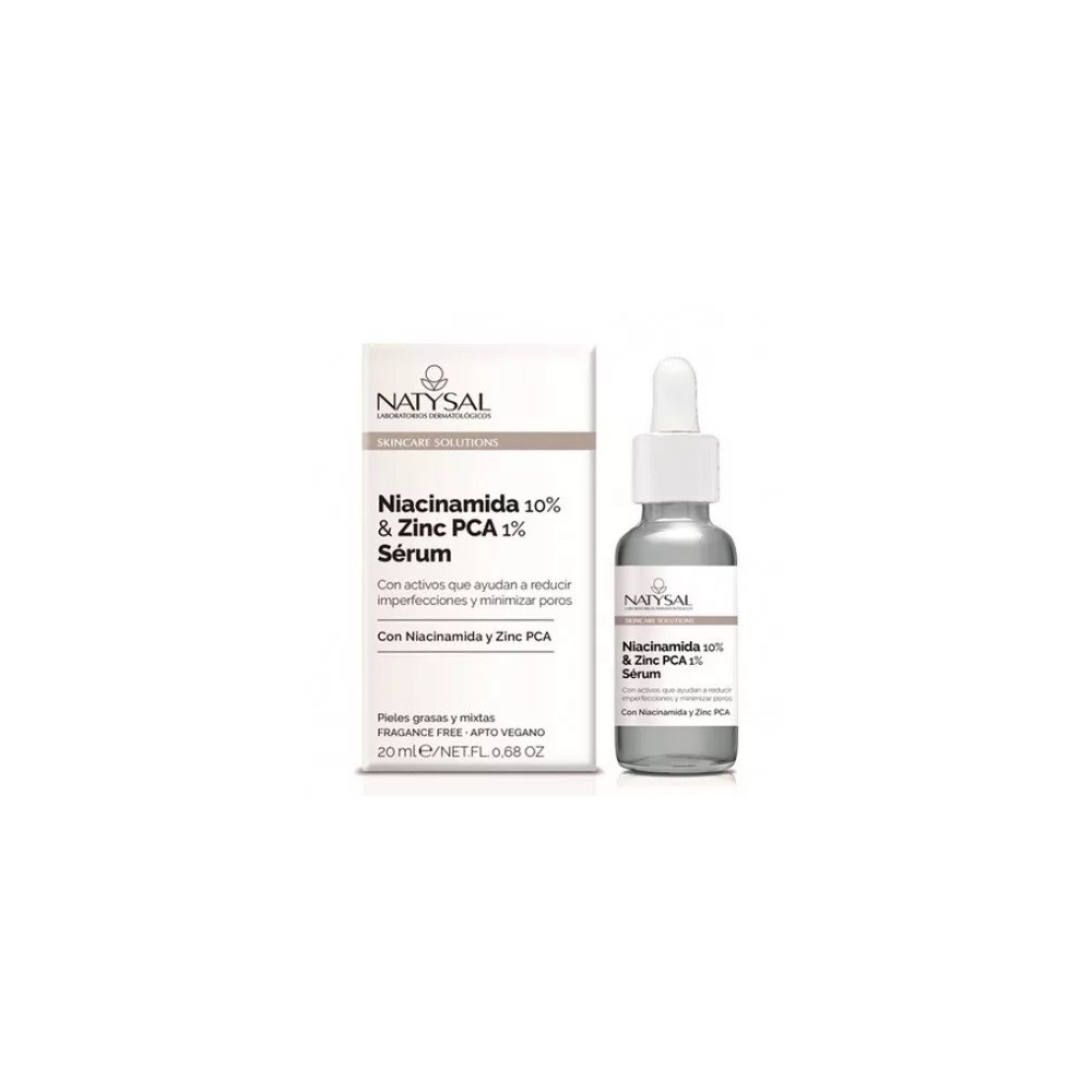 Sérum con niacinamida & zinc pca 20ml Skincare Solutions de Natysal Natysal NAT-13588 Cosmética Natural salud.bio