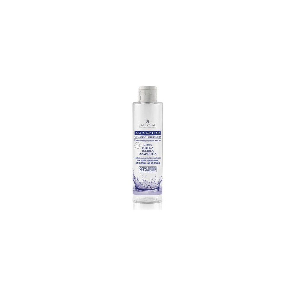 Agua micelar con Ácido Hilaurónico 250ml de Natysal Natysal NAT-13542 Cosmética Natural salud.bio