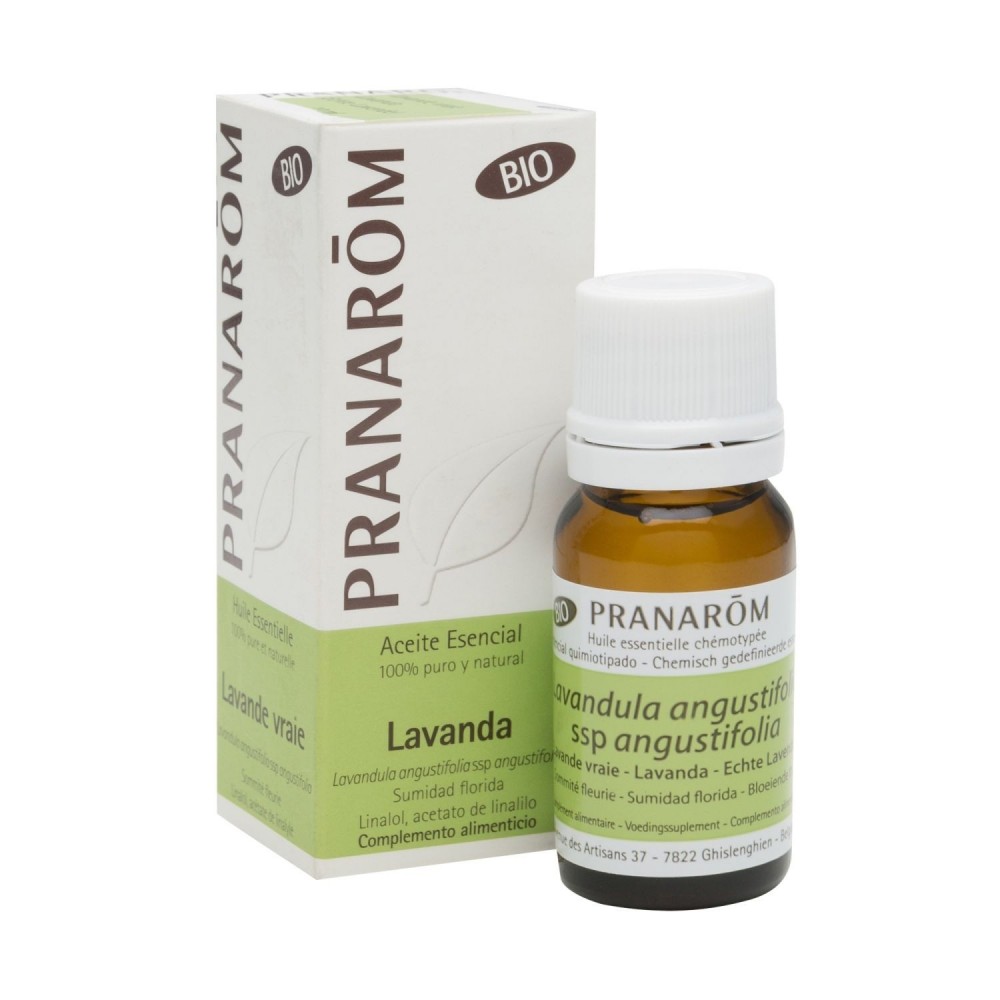 ACEITE ESENCIAL DE LAVANDA BIO 10ML DE PRANARÓM Pranarom  Acéites esenciales salud.bio