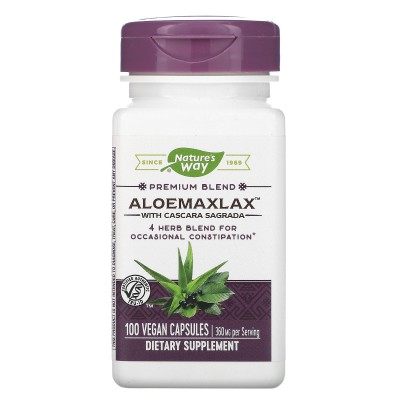 ALOEMAXLAX Aloe Vera plus 100 Vegan Capsules de Nature's Way Nature`s Way NWY-00142 Laxantes salud.bio