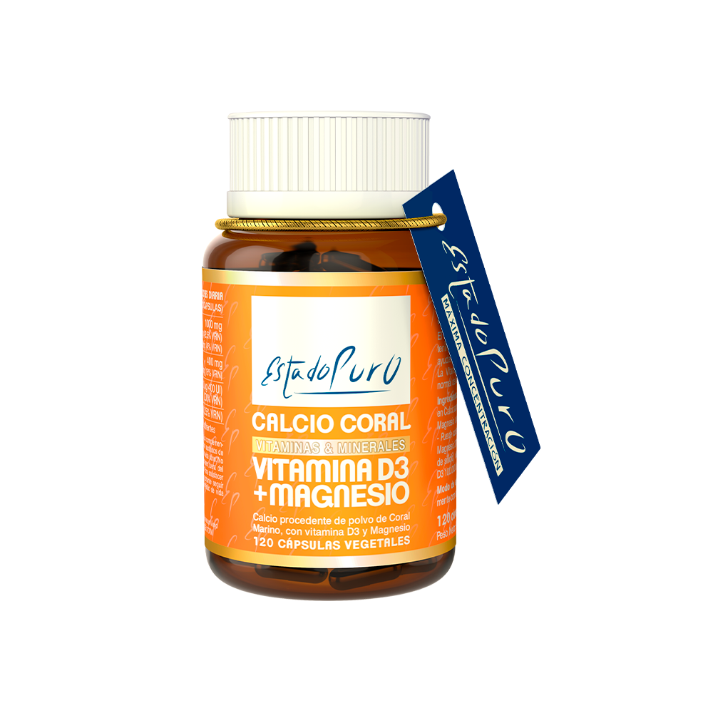 Calcio Coral Vitamina D3 & Magnesio de Estado Puro Tongil M23 Articulaciones, Huesos, Tendones y Musculos, componen el Aparat...