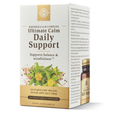 Ultimate Calma Diaria - 30 Cápsulas vegetales de Solgar Solgar SOL-30317 Estados emocionales, ansiedad, estrés, depresión, re...