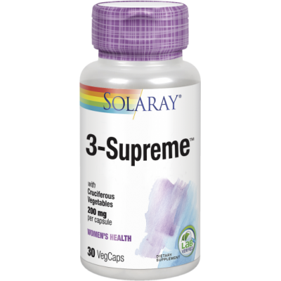 3-Supreme™ ó Indol-3-Carbinol 200 mg- 30 Vegcaps. de Solaray SOLARAY SOLA-10709 Bienestar urinario. Ayuda en el bienestar uri...