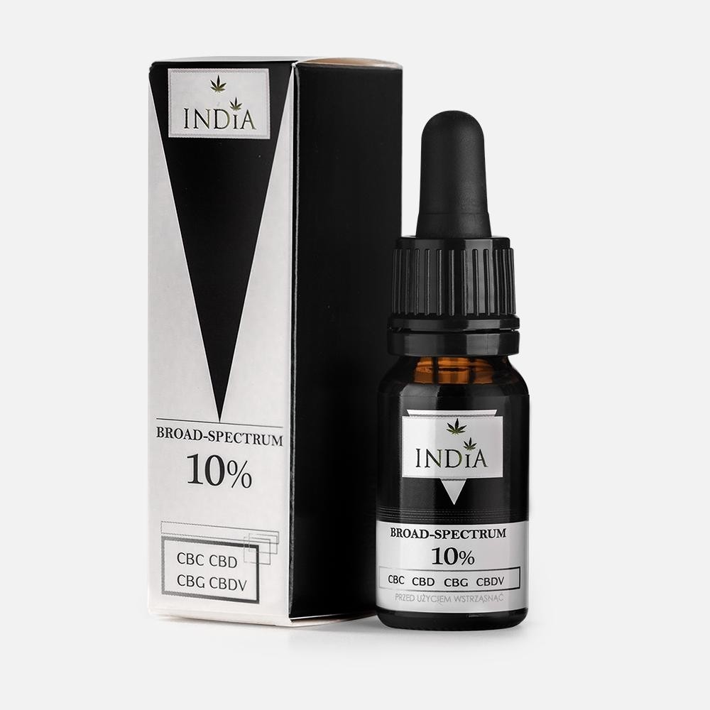 CBD 10%, CBG, CBDV, CBC, Broad Spectrum 10ml de India lab India Cosmetec and food 5904473760049 Plantas Medicinales salud.bio
