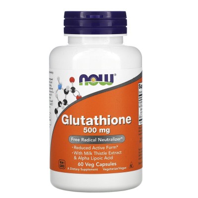 Glutatión 500 mg 60 cápsulas vegetales de Now Foods NOW Foods NOW-00104 Antioxidantes salud.bio