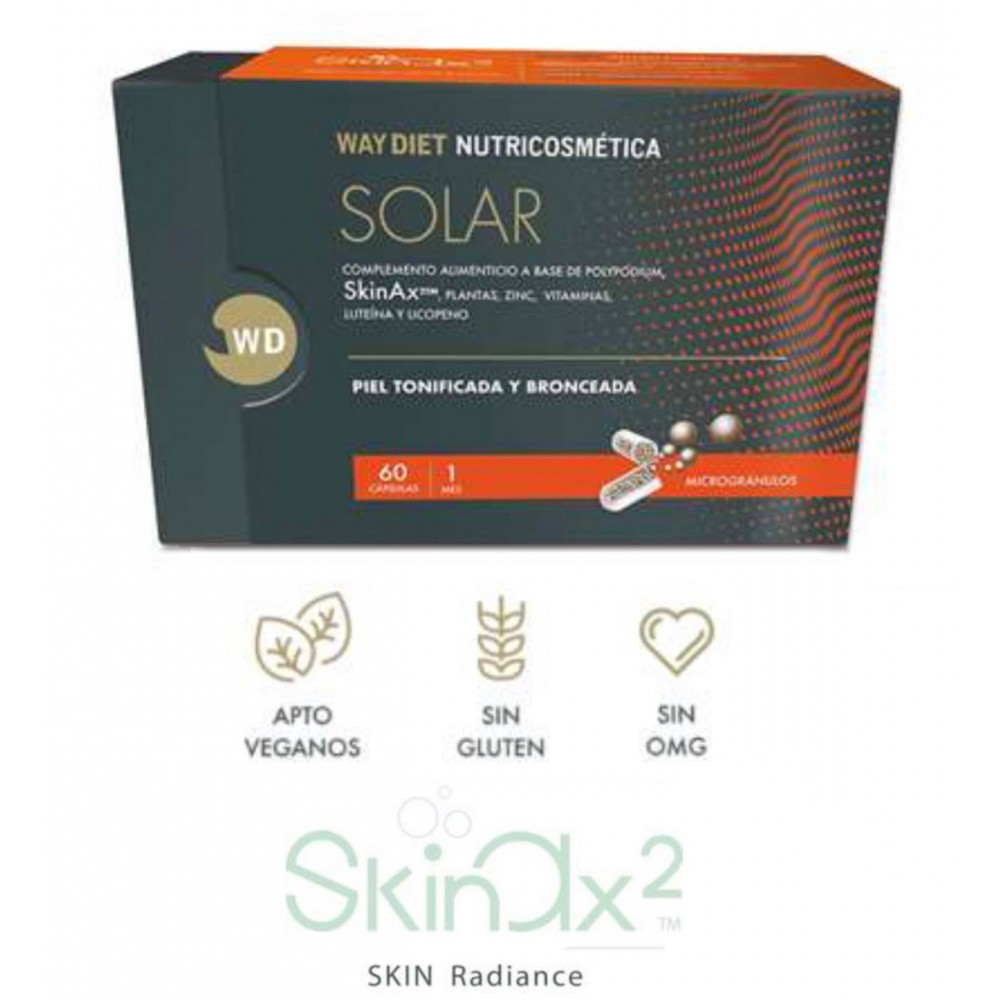 SOLAR 60 Cápsulas de WAY DIET LAB WAY DIET LABORATORIO WDT 00169 Nutricosmética salud.bio