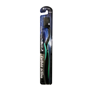 Cepillo dental carbon activo IR01C de irisana  Irisana S.A. 505-0004 Dentrificos , Pasta de Dientes salud.bio