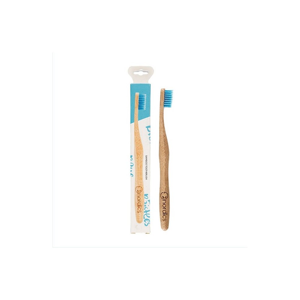 Cepillo dental Biodegradable de BAMBU adultos de nordics Nordics 1076-001 Dentrificos , Pasta de Dientes salud.bio
