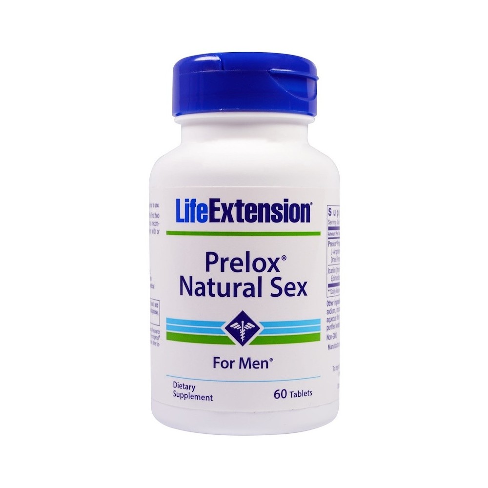 Prelox, sexo natural para hombres, 60 tabletas de Life Extension Life Extension  Libido hombre y mujer salud.bio