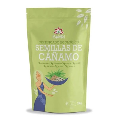Semillas de Cáñamo BIO sin cáscara 250g de ISWAR iswari 1227-009 Super Alimentos salud.bio