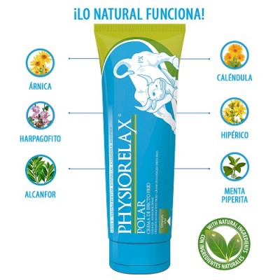 Physiorelax POLAR Crema (efecto frio) 75mL Physiorelax 172457.1 Articulaciones, Huesos, Tendones y Musculos, componen el Apar...