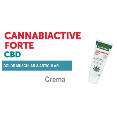 Cannabiactive FORTE CBD 60ml de Santiveri Santiveri  37237101 Articulaciones, Huesos, Tendones y Musculos, componen el Aparat...