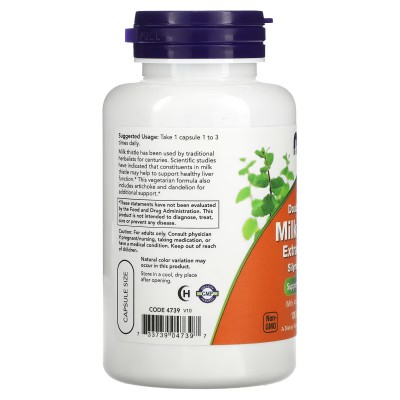 Silimarina con doble concentración, 300 mg de NOW Foods NOW Foods  Higado y sistema hepatobiliar salud.bio