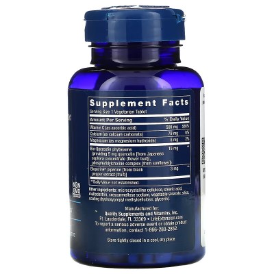 Fitosoma de vitamina C y bioquercetina, 60 comprimidos vegetales de Life Extension Life Extension LEX-22296 Antioxidantes sal...