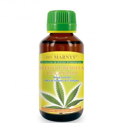 Aceite Puro de Semilla de Cáñamo (Cannabis sativa) 125ml Alimenticio de MARNYS® Marnys AP106 Aceites naturales salud.bio
