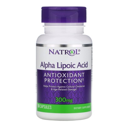 Ácido Alfa Lipoico 300mg 50 Cápsulas de Natrol DOCTOR'S BEST NTL-00312 Antioxidantes salud.bio
