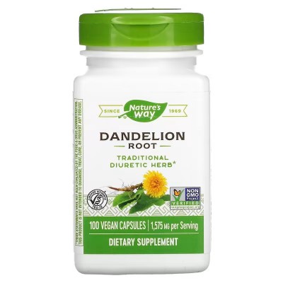 Raíz de diente de león, 525 mg, 100 cápsulas veganas de Nature's Way Nature`s Way NWY-12300 Ayudas aparato Digestivo salud.bio