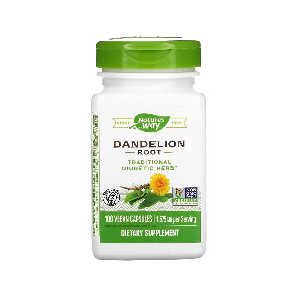 Raíz de diente de león, 525 mg, 100 cápsulas veganas de Nature's Way Nature`s Way NWY-12300 Ayudas aparato Digestivo salud.bio