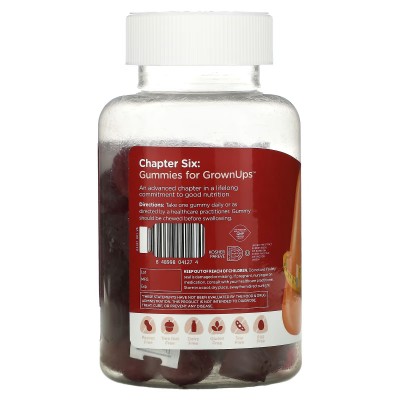 Vinagre de sidra de manzana, 60 gomitas de Chapter Six Chapter One CHX-04127 Ayudas aparato Digestivo salud.bio