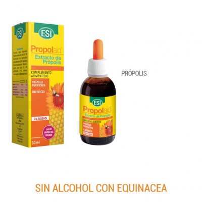 Propolaid extracto de própolis 50ml con equinacea sin alcohol de ESI ESI ESI-21010501 Acción benéfica garganta y pecho salud.bio