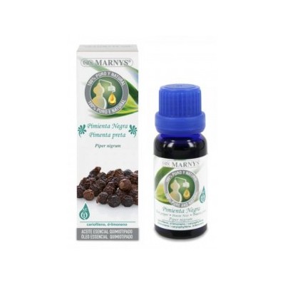 Aceite esencial de Pimienta Negra 15ml de Marnys Marnys AA039 Aceites esenciales uso interno salud.bio