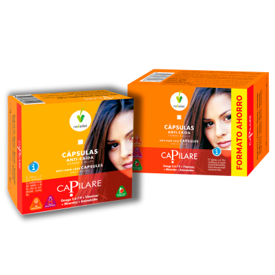 Capilare Anti-caida 120 cápsulas (FORMATO AHORRO) de novadiet Novadiet NOV-83057 Piel, Cabello y Uñas, Complementos y Vitamin...
