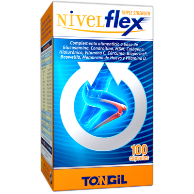 NivelFlex TRIPLE STRENTH 100 cápsulas de TONGIL Tongil TON-H25 Articulaciones, Huesos, Tendones y Musculos, componen el Apara...