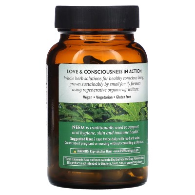 Neem Organico, 90 cápsulas vegetales de Organic India India Organic USA ORI-00054 Ayudas aparato Digestivo salud.bio