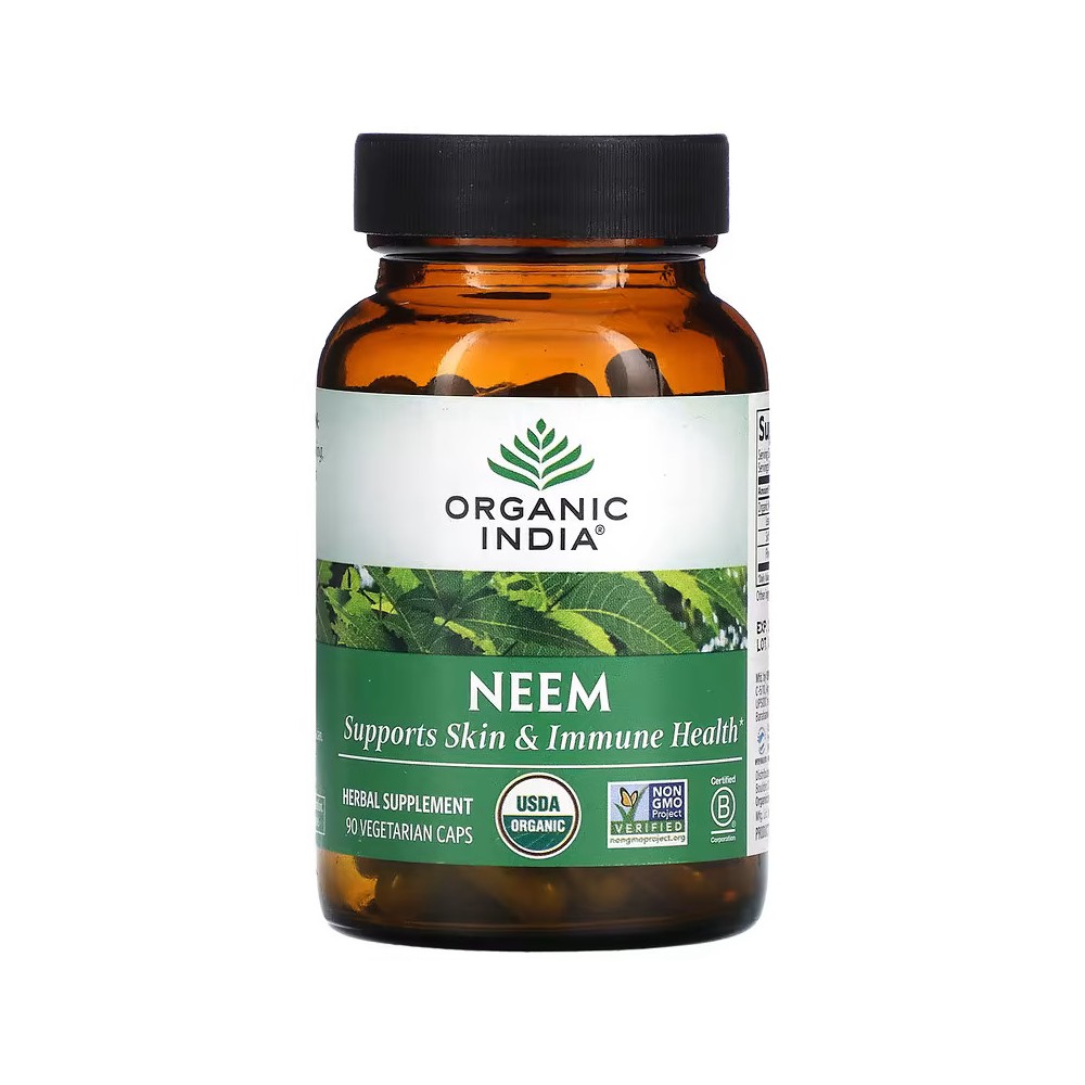 Neem Organico, 90 cápsulas vegetales de Organic India India Organic USA ORI-00054 Ayudas aparato Digestivo salud.bio