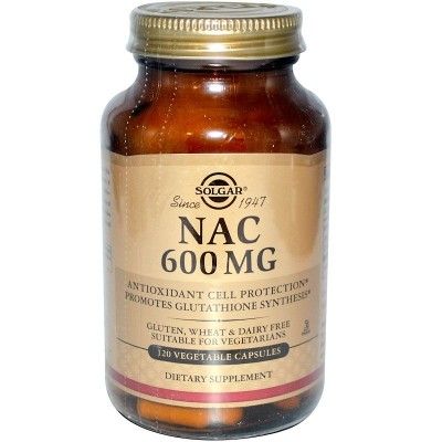 NAC 600mg 120 cápsulas vegetales de Solgar Solgar SOL-01792 Antioxidantes salud.bio