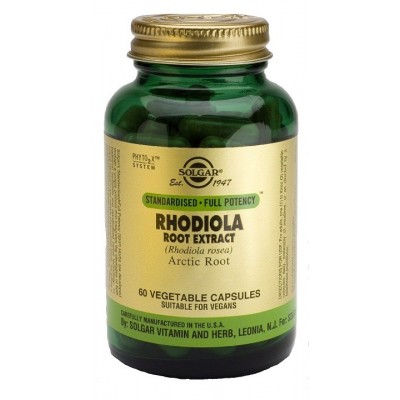 Extracto de Raíz de Rhodiola, 60 Cápsulas Vegetales de Solgar Solgar 184139 Estados emocionales, ansiedad, estrés, depresión,...