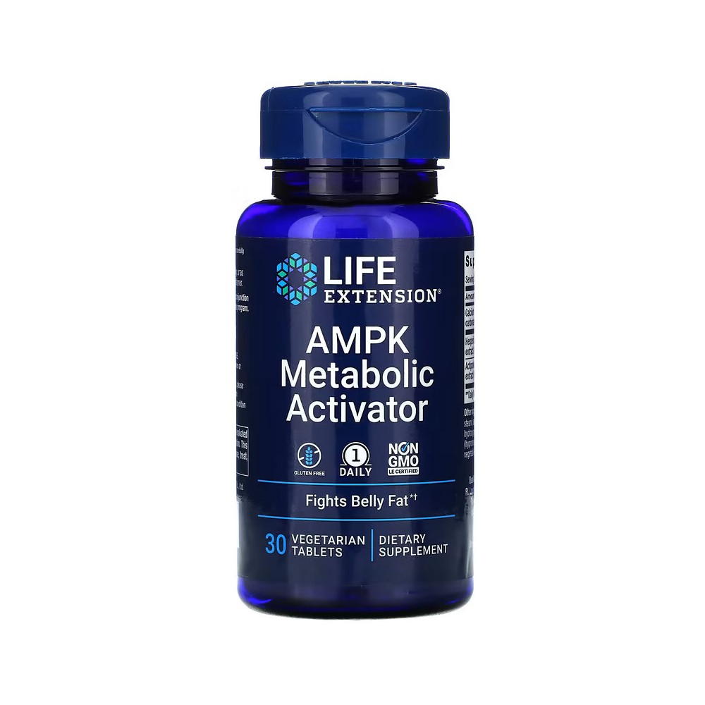 Activador metabólico de la AMPK, 30 comprimidos vegetales de Life Extension Life Extension LEX-22073 Control de Peso salud.bio