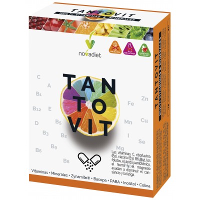 Tantovit multivitaminico 30 comprimidos de Novadiet Novadiet NOV-52080 Vitaminas y Minerales salud.bio