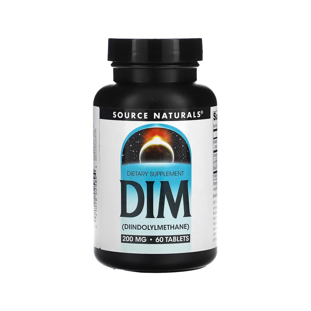 DIM Di-indolyl Methane (estrogen control) 200mg. 60 Comprimidos de Source Naturals® Natural Sources SNS-02589 Suplementos Dep...