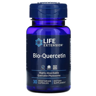 Bioquercetina, Suplemento alimentario, 30 cápsulas vegetales de Life Extension Life Extension LEX-23023 Antioxidantes salud.bio