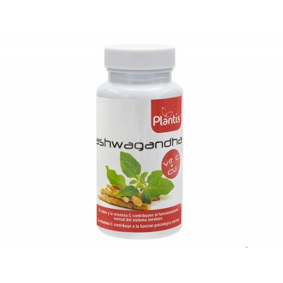 Ashwagandha KSM-66® 60 Cápsulas de PLANTIS Artesania Agrícola PLA-080007 Estados emocionales, ansiedad, estrés, depresión, re...