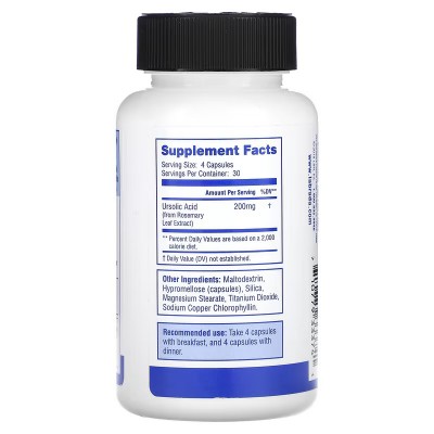 Ácido ursólico, optimizador de músculo magro, 120 cápsulas de Labrada Nutrition Labrada Nutrition LAB-33374 Gainers: Los Mejo...