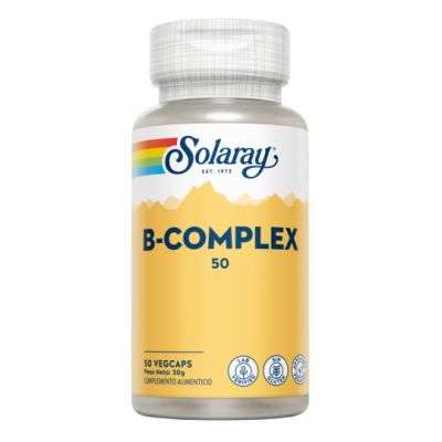 Vitamina B Complex 50 - 50 Cápsulas Vegetales de solaray SOLARAY SM-4270 Vitamina B salud.bio