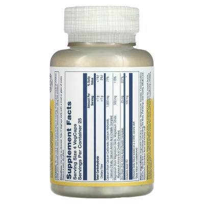 Calcio, magnesio y zinc, 100 cápsulas vegetales de Solaray SOLARAY SM-4560 Articulaciones, Huesos, Tendones y Musculos, compo...