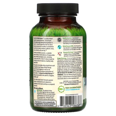 Quemador de grasa abdominal almacenada, 60 perlas de Irwin naturals Irwin Naturals IRW-58638 Control de Peso salud.bio
