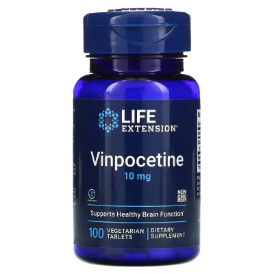 Vinpocetina, 10 mg, 100 comprimidos vegetales de Life Extension Life Extension LEX-13271 Ayuda Funcion Celebral salud.bio