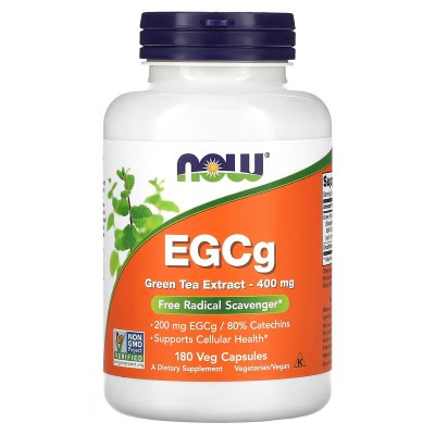 EGCG, Extracto de té verde, 400 mg, 180 cápsulas vegetales de NOW Foods NOW Foods NOW-04757 Quemagrasas y similares salud.bio