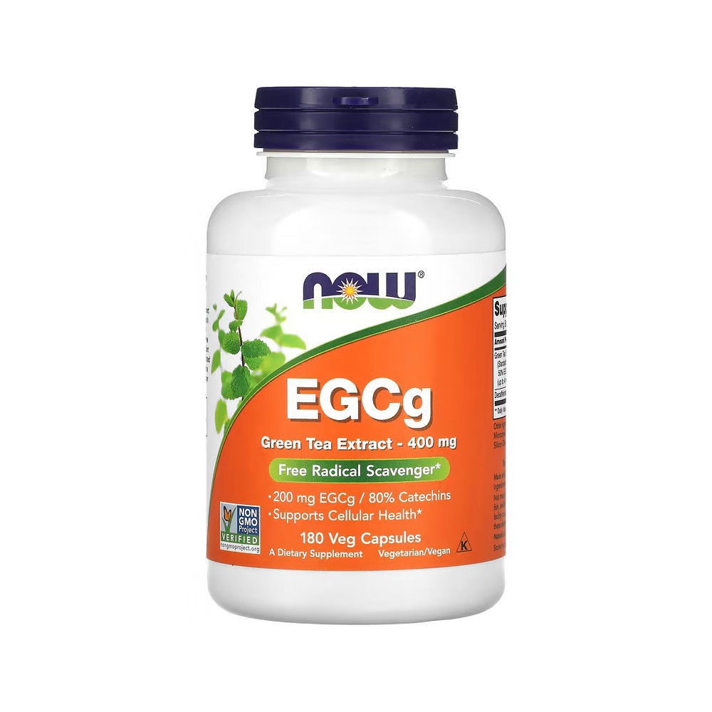 EGCG, Extracto de té verde, 400 mg, 180 cápsulas vegetales de NOW Foods NOW Foods NOW-04757 Quemagrasas y similares salud.bio