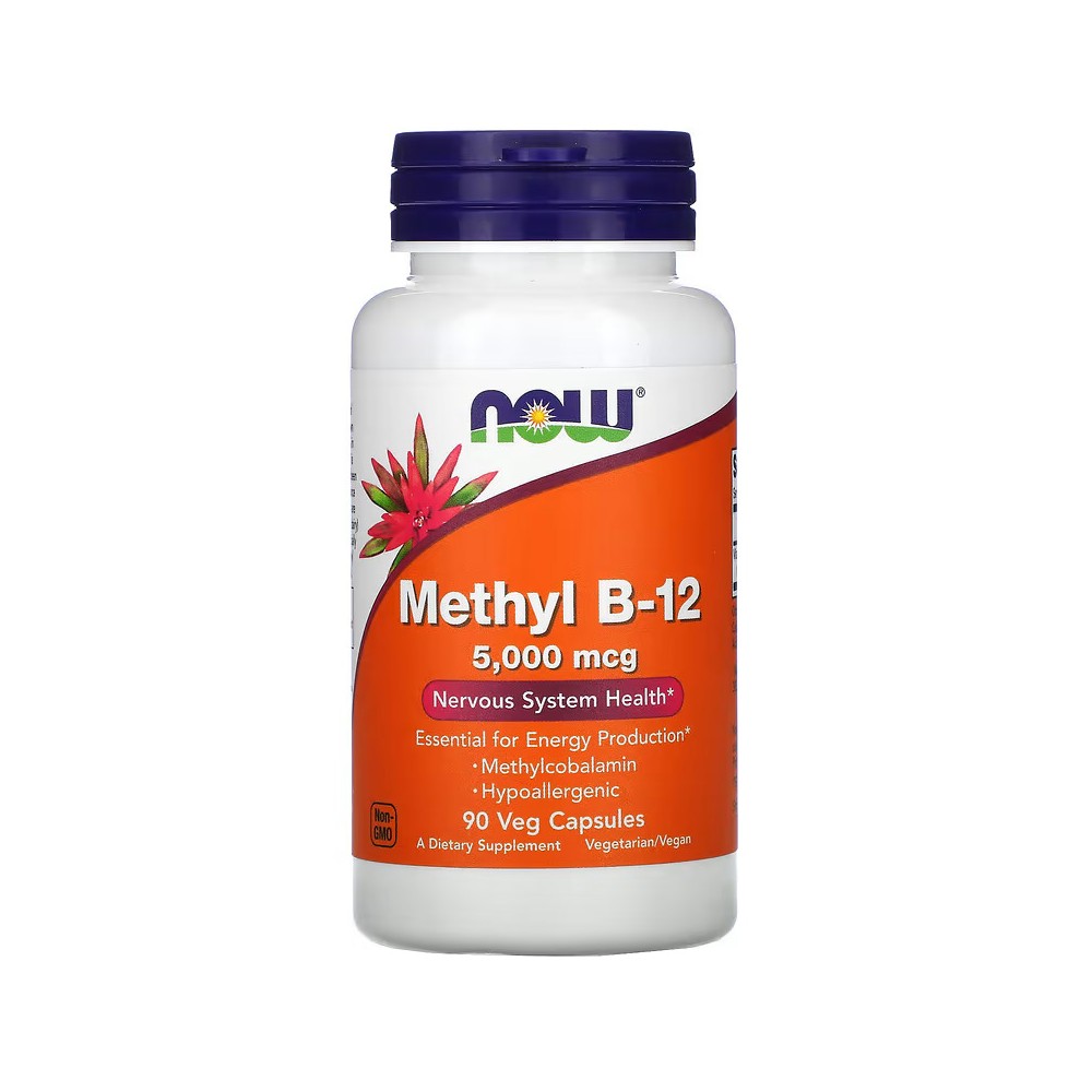B12 de metilo, 5000 mcg, 90 pastillas de NOW Foods NOW Foods NOW-00505 Vitamina B salud.bio
