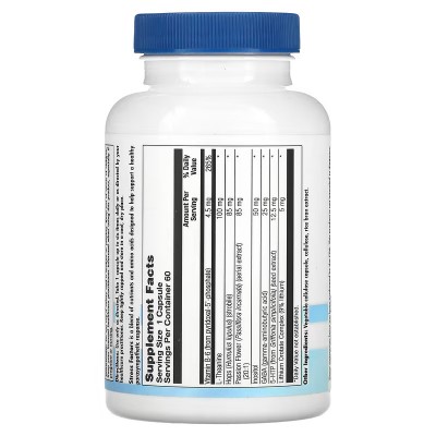 Factores de estrés 60 cápsulas (Producto descontinuado) Nutra BioGenesis Nutra BioGenesis NBG-10268 Estados emocionales, ansi...