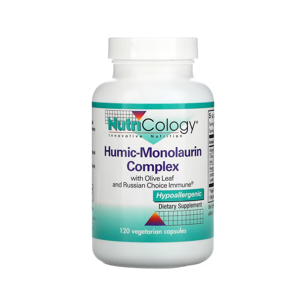 Complejo de ácido húmico-monolaurina, 120 cápsulas vegetarianas de Nutricology NutriCology ARG-56720 Sistema inmunitario salu...