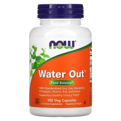 Eliminación de agua, Equilibrio de líquidos, 100 cápsulas vegetales de NOW Foods NOW Foods NOW-01908 Drenantes y Diureticos s...