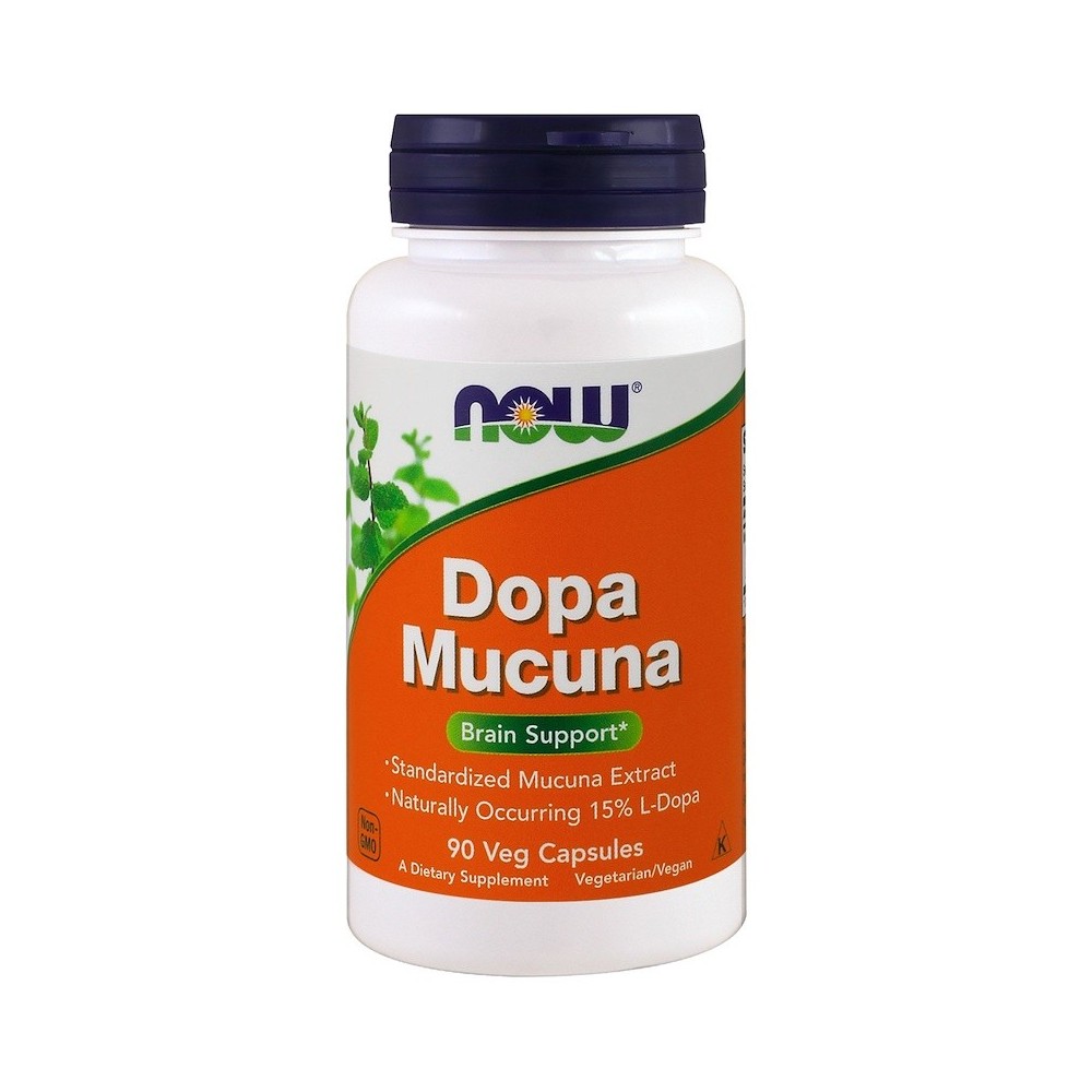 L-Dopa Mucuna, 90 cápsulas vegetales de Now Foods NOW Foods NOW-03092 Estados emocionales, ansiedad, estrés, depresión, relax...