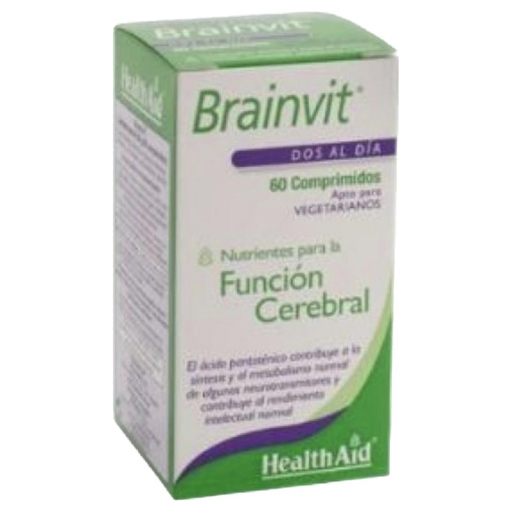 Brainvit (Función celebral) de Health Aid Health Aid 803400 Vitaminas y Multinutrientes salud.bio