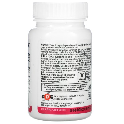 DIM Di-indolyl Methane (estrogen control) + más CDG, desintoxicación mejorada, 30 cápsulas vegetales de Jarrow Formulas Jarro...